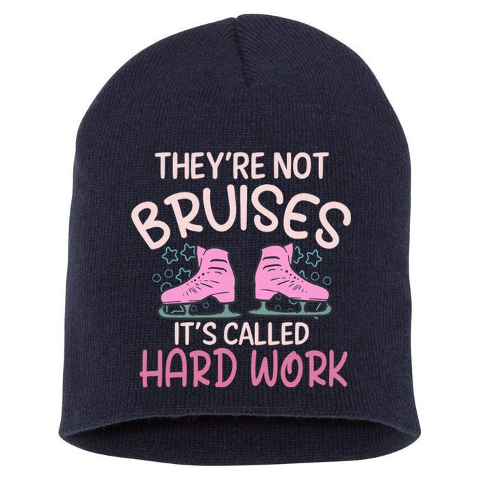 They Are Not Bruises Its Called Hard Work Figure Ice Skating Short Acrylic Beanie