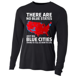 There Are No Blue States Only Big Blue Cities Cooling Performance Long Sleeve Crew