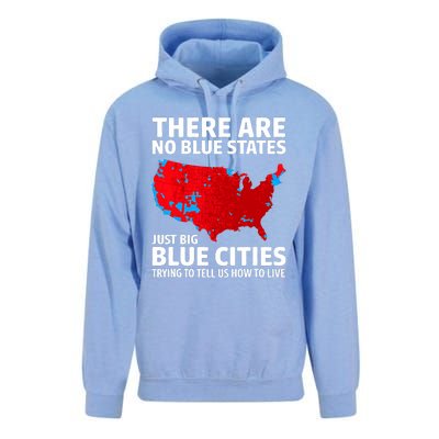 There Are No Blue States Only Big Blue Cities Unisex Surf Hoodie