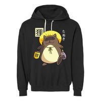Tanuki Yokai Garment-Dyed Fleece Hoodie
