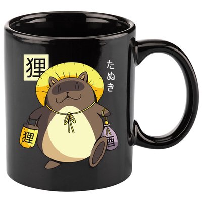 Tanuki Yokai 11oz C Handle Ceramic Mug