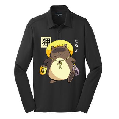 Tanuki Yokai Silk Touch Performance Long Sleeve Polo