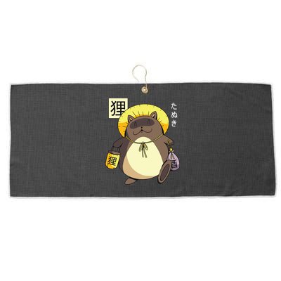 Tanuki Yokai Large Microfiber Waffle Golf Towel