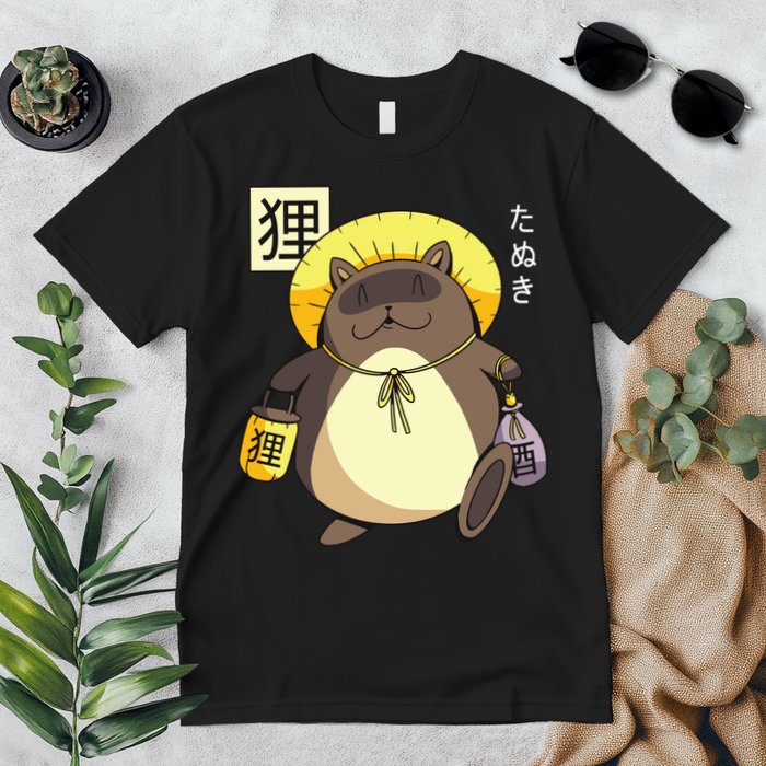 Tanuki Yokai Premium T-Shirt
