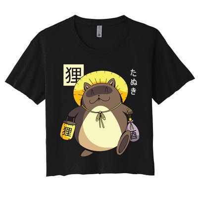 Tanuki Yokai Crop Top