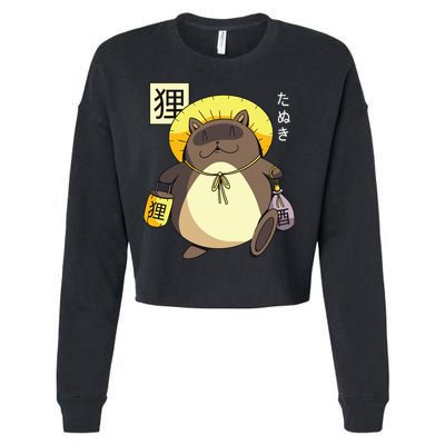 Tanuki Yokai Cropped Pullover Crew
