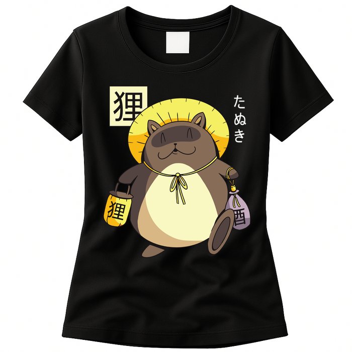Tanuki Yokai Womens T-Shirt