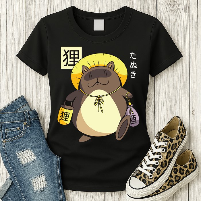 Tanuki Yokai Womens T-Shirt