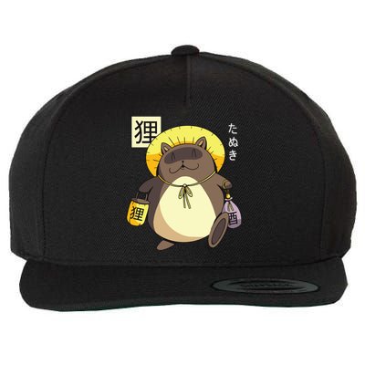 Tanuki Yokai Wool Snapback Cap