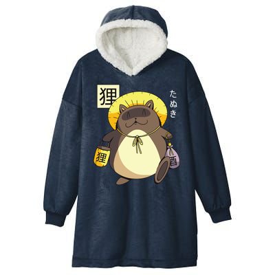 Tanuki Yokai Hooded Wearable Blanket