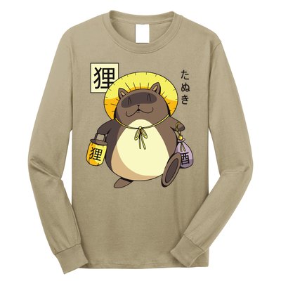 Tanuki Yokai Long Sleeve Shirt