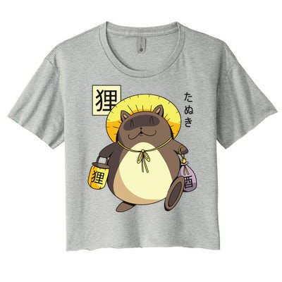 Tanuki Yokai Women's Crop Top Tee