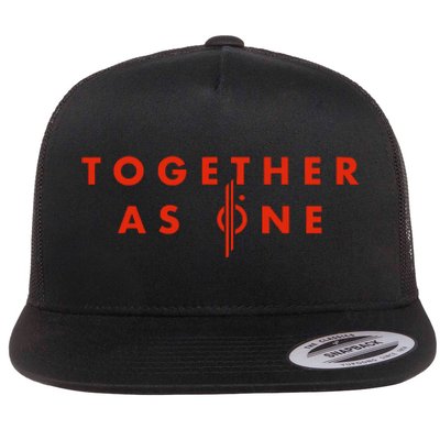 Together As One Flat Bill Trucker Hat