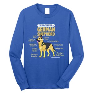 The Anatomy Of A Ger Shepherd Gift Long Sleeve Shirt