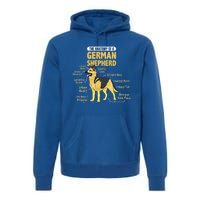 The Anatomy Of A Ger Shepherd Gift Premium Hoodie