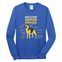 The Anatomy Of A Ger Shepherd Gift Tall Long Sleeve T-Shirt