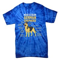 The Anatomy Of A Ger Shepherd Gift Tie-Dye T-Shirt