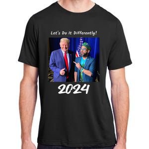 Trump And Otaola 2024 Lets Do It Differently American Flag Adult ChromaSoft Performance T-Shirt