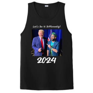 Trump And Otaola 2024 Lets Do It Differently American Flag PosiCharge Competitor Tank