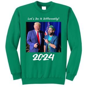 Trump And Otaola 2024 Lets Do It Differently American Flag Sweatshirt