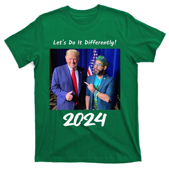 Trump And Otaola 2024 Lets Do It Differently American Flag T-Shirt