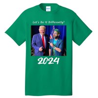 Trump And Otaola 2024 Lets Do It Differently American Flag Tall T-Shirt