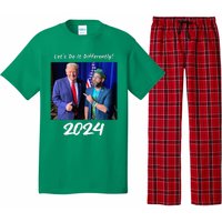 Trump And Otaola 2024 Lets Do It Differently American Flag Pajama Set