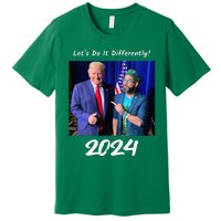 Trump And Otaola 2024 Lets Do It Differently American Flag Premium T-Shirt