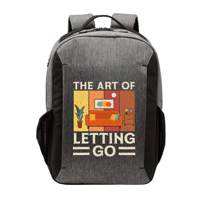 The Art Of Letting Go Organizer Funny Decluttering Vector Backpack