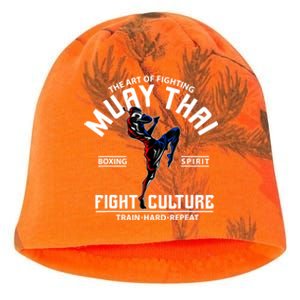 The Art Of Fighting Muay Thai Boxing Spirit Fight Culture Kati - Camo Knit Beanie