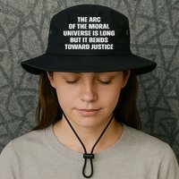 The Arc Of Moral Universe Is Long But It Bends Toward Justic Great Gift Bucket Hat