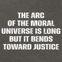 The Arc Of Moral Universe Is Long But It Bends Toward Justic Great Gift Cotton Canvas Backpack