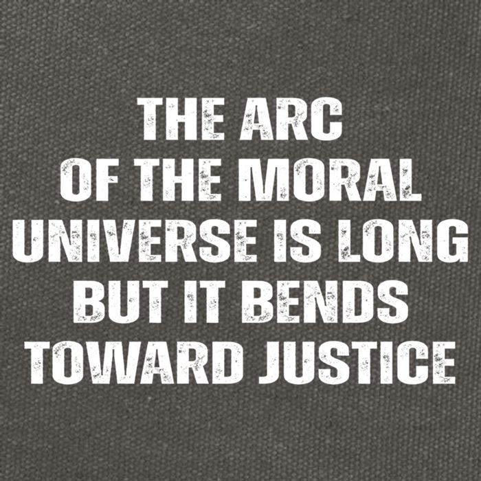 The Arc Of Moral Universe Is Long But It Bends Toward Justic Great Gift Cotton Canvas Backpack