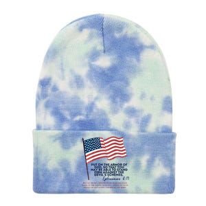 Trump Armour Of God Ephesians 611 Tie Dye 12in Knit Beanie