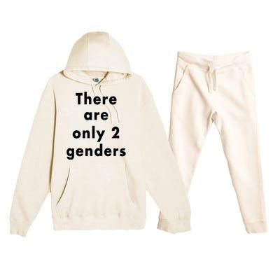 There Are Only 2 Genders Premium Hooded Sweatsuit Set