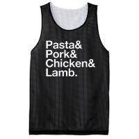 The Art Of Pasta Pork Chicken & Lamb Mesh Reversible Basketball Jersey Tank