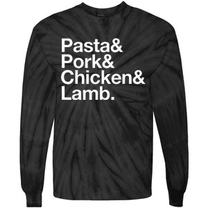 The Art Of Pasta Pork Chicken & Lamb Tie-Dye Long Sleeve Shirt