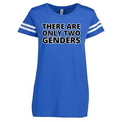 There Are Only Two Genders Enza Ladies Jersey Football T-Shirt