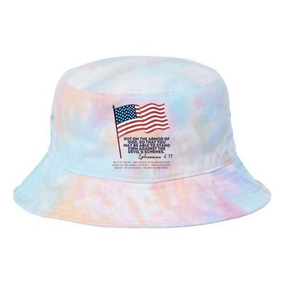 Trump Armour Of God Ephesians 611 Tie Dye Newport Bucket Hat