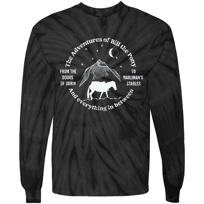 The Adventures Of Bill The Pony Funny Fantasy Novel Tie-Dye Long Sleeve Shirt