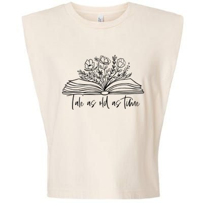 Tale As Old As Time Book Lover Wildflowers Book Garment-Dyed Women's Muscle Tee