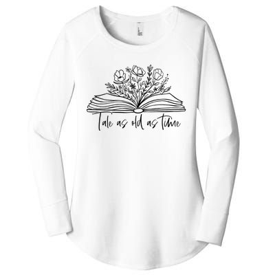 Tale As Old As Time Book Lover Wildflowers Book Women's Perfect Tri Tunic Long Sleeve Shirt