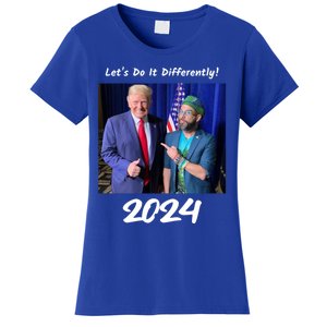 Trump And Otaola 2024 Lets Do It Differently American Flag Gift Women's T-Shirt