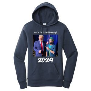 Trump And Otaola 2024 Lets Do It Differently American Flag Gift Women's Pullover Hoodie