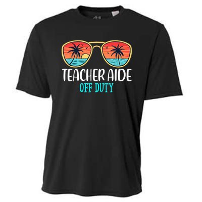 Teacher Aide Off Duty Happy Last Day Of School Summer Cooling Performance Crew T-Shirt