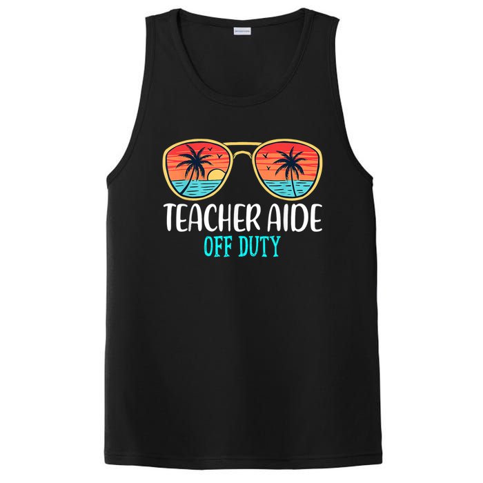 Teacher Aide Off Duty Happy Last Day Of School Summer PosiCharge Competitor Tank