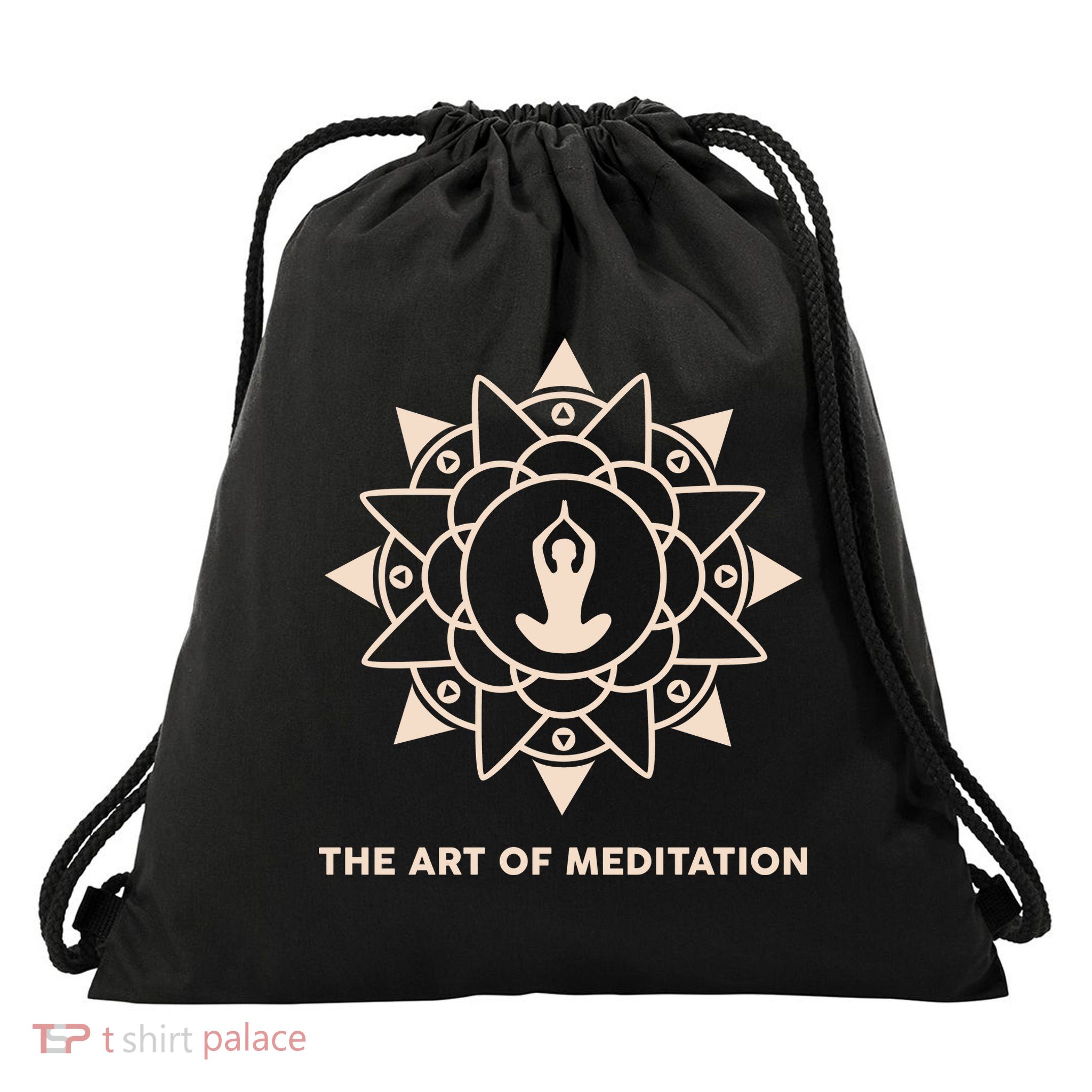 The Art Of Meditation Drawstring Bag