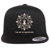 The Art Of Meditation Flat Bill Trucker Hat
