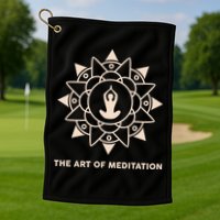 The Art Of Meditation Golf Towel