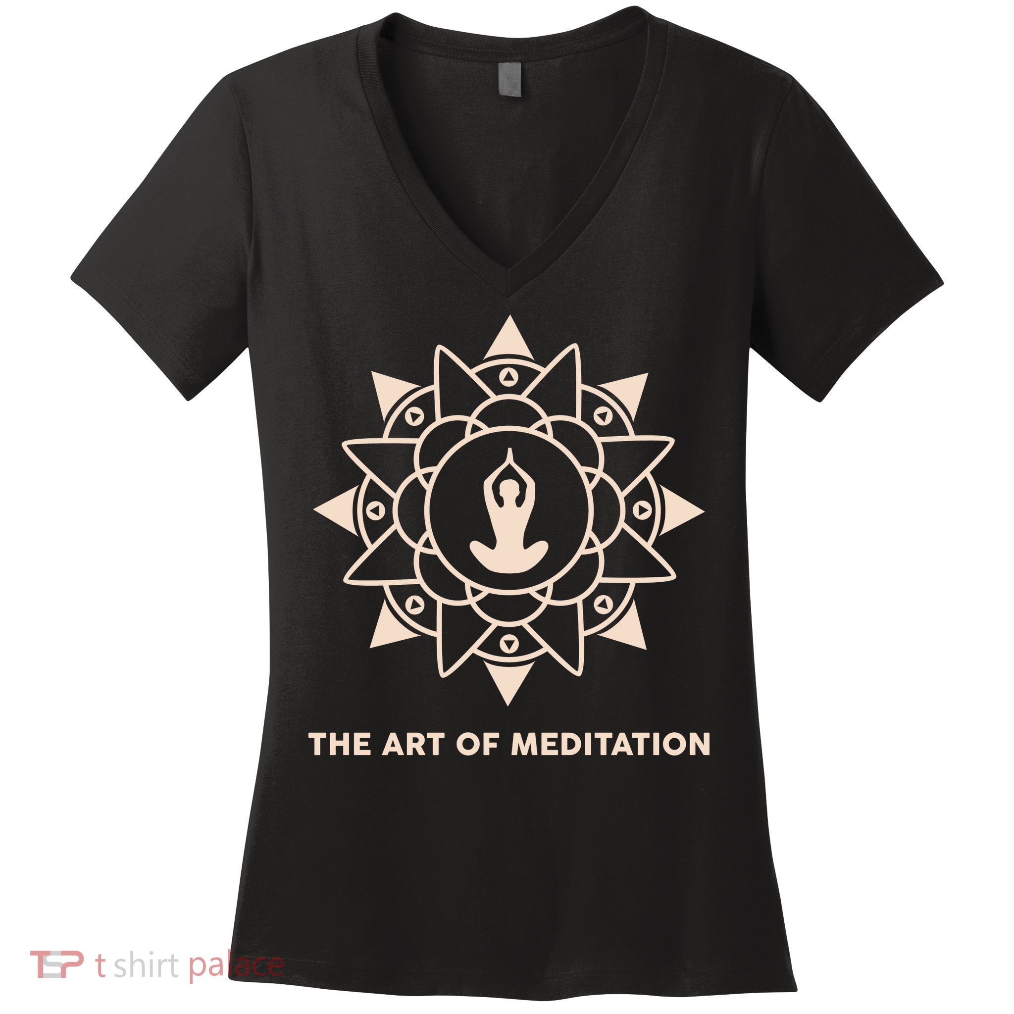 The Art Of Meditation Women's V-Neck T-Shirt